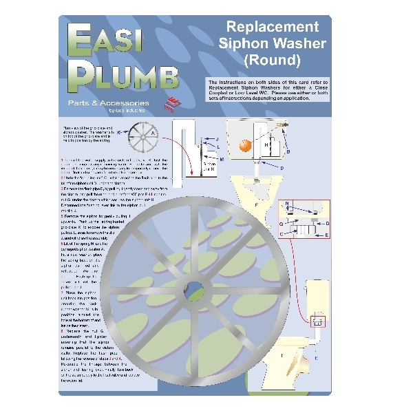 Easi Plumb Round Pvc Syphon Washer 4"