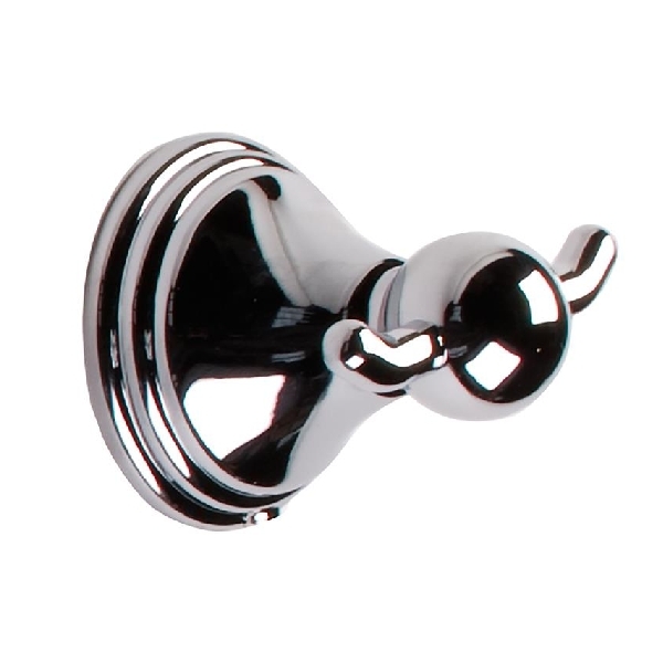 Tema Arno Double Robe Hook Chrome