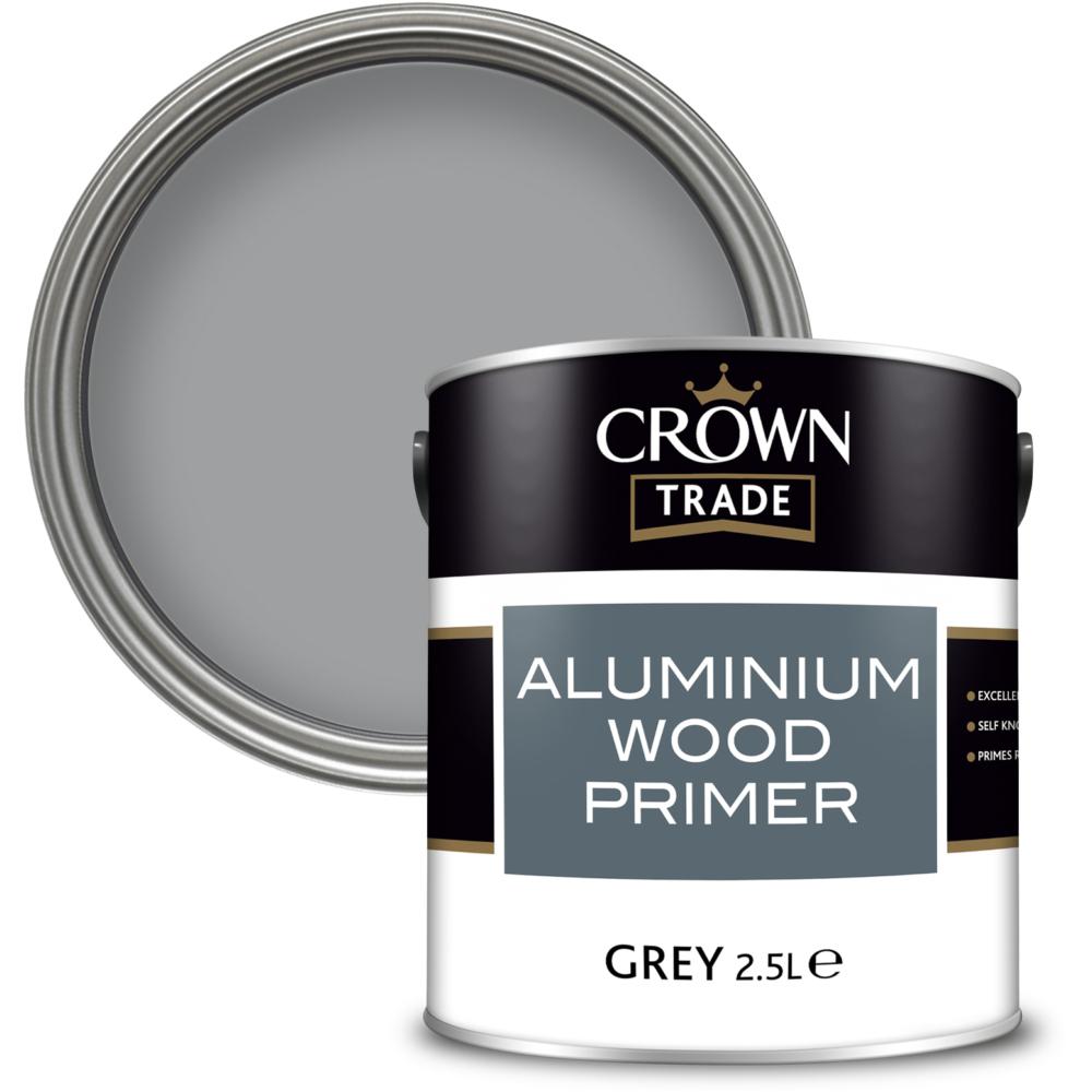 Crown Trade Aluminium Wood Prm Grey 2.5L