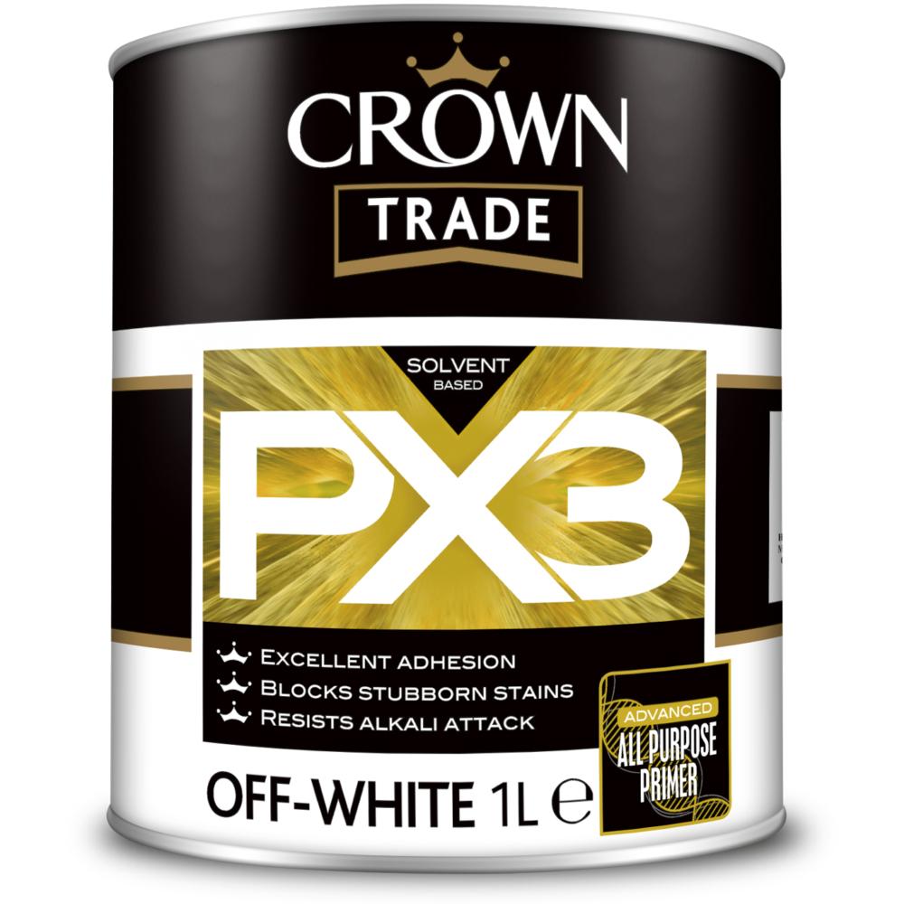 Crown Trade All Purpose Primer Px3 Off White 1L