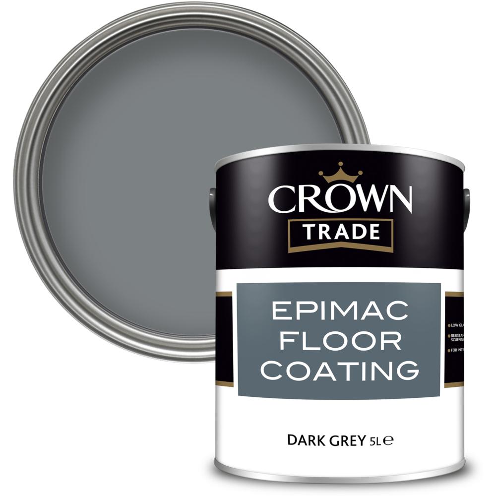 Crown Trade Epimac Floor Paint Dark Grey 5L