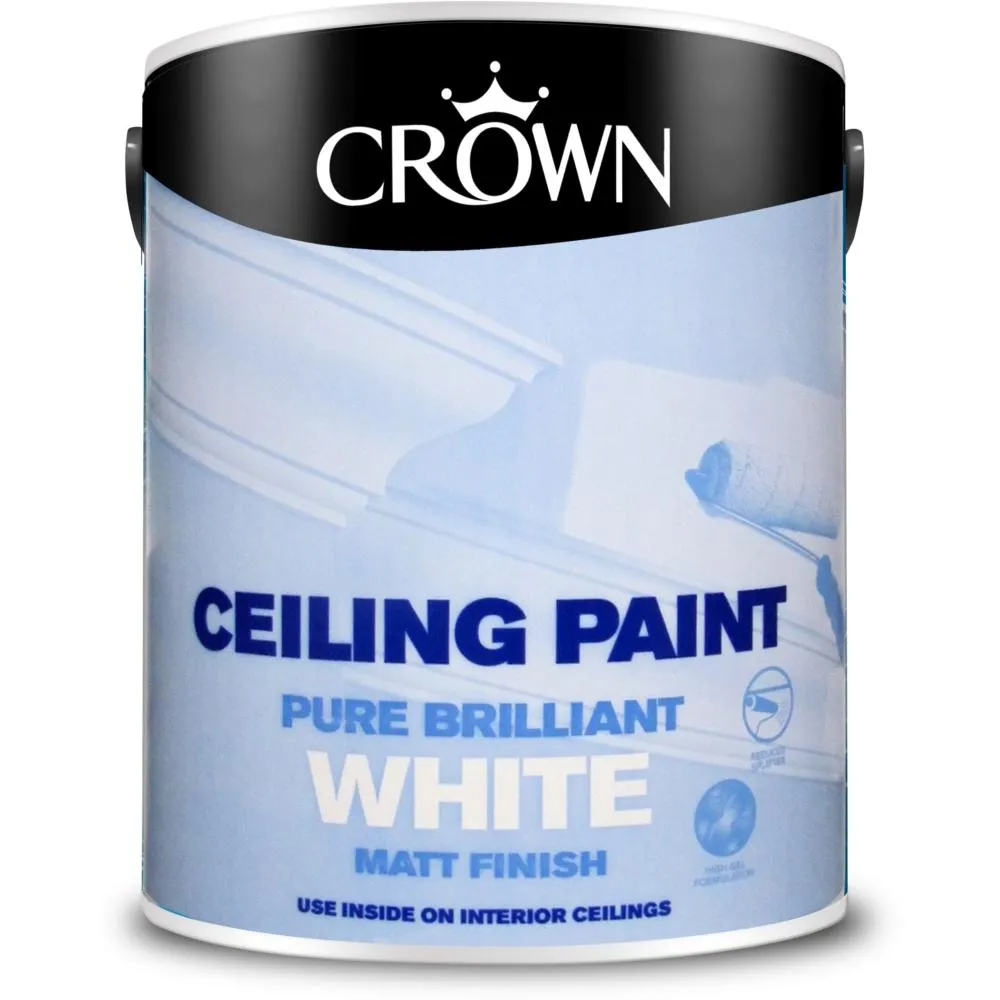 Crown Ceiling Paint Brilliant White