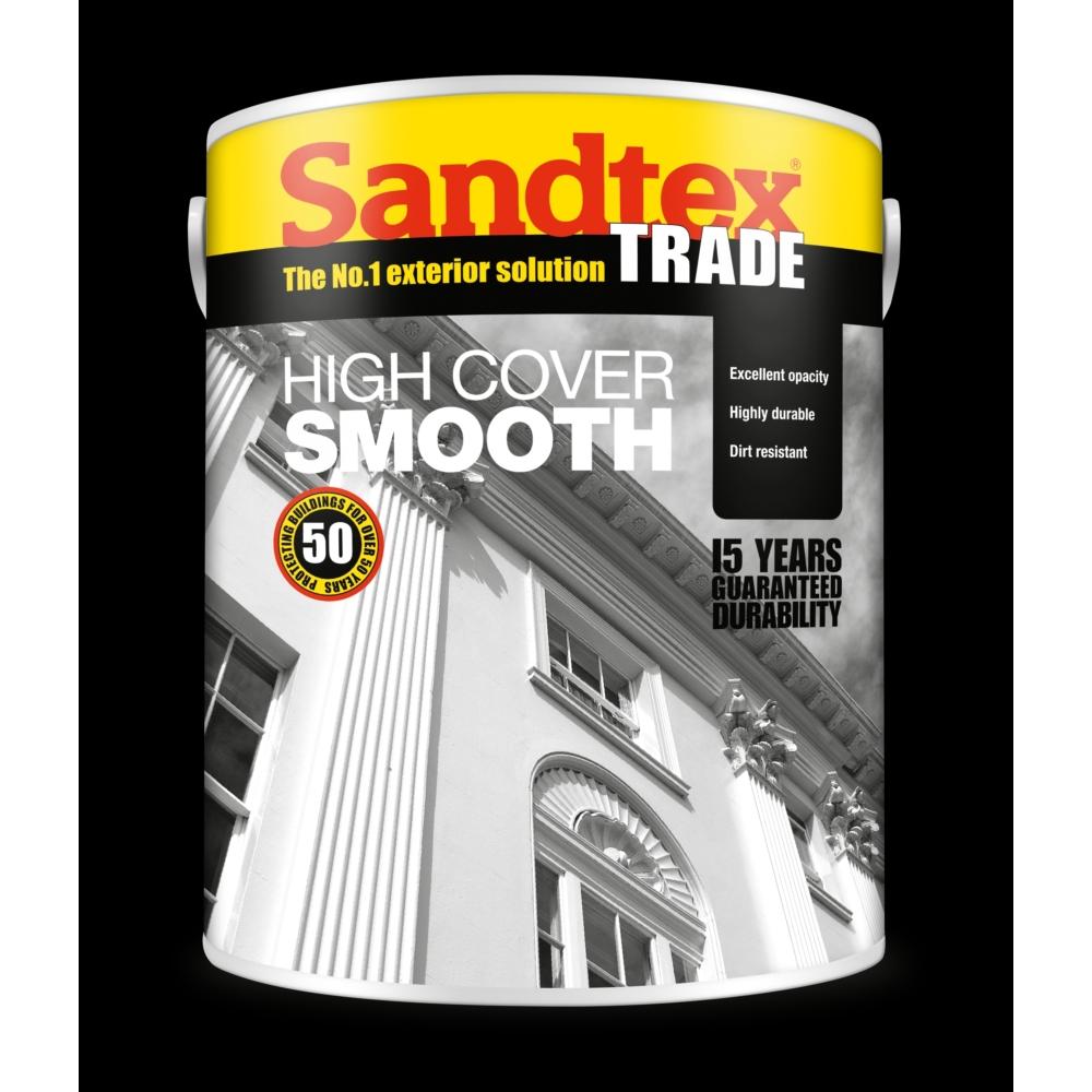 Sandtex Trade Highcover Smooth Black 5L
