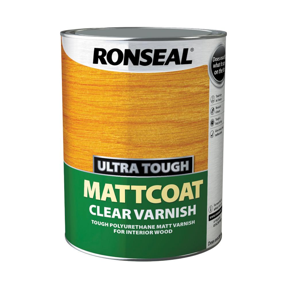 Ronseal ULa Tough Mattcoat Clear Varnish 5L