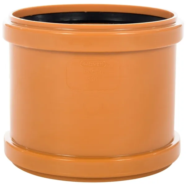 Brown Sewer Double Collar 6"
