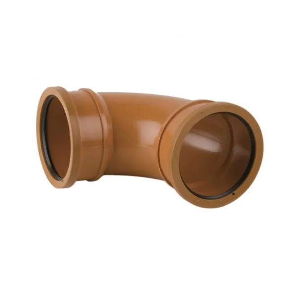 Brown Double Socket Bend 6" 90 Deg