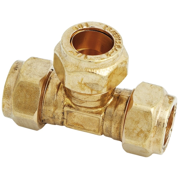 318 - 3/4" X 3/4" X 1/2" Brass