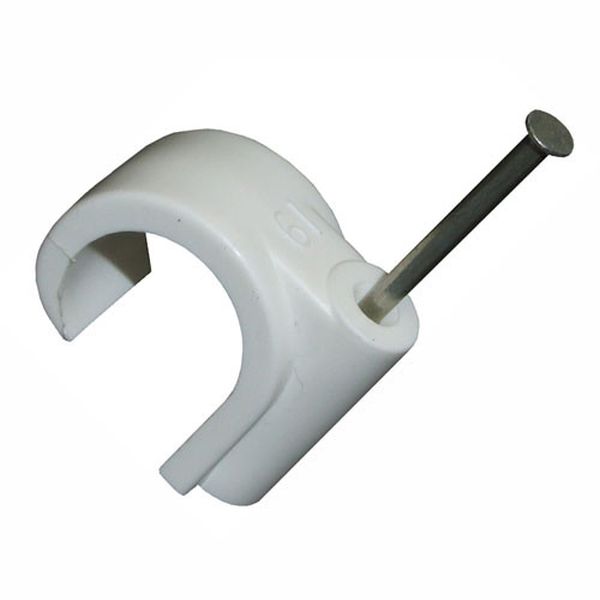 Pvc Nail Pipe Clip 22mm - Each