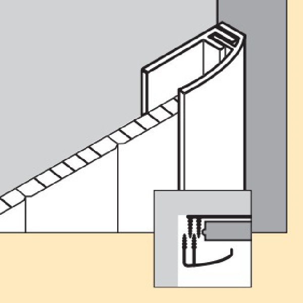 Pvc Start & Edge Trim White 2.7M