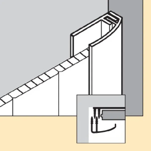 Pvc Start & Edge Trim White 2.7M