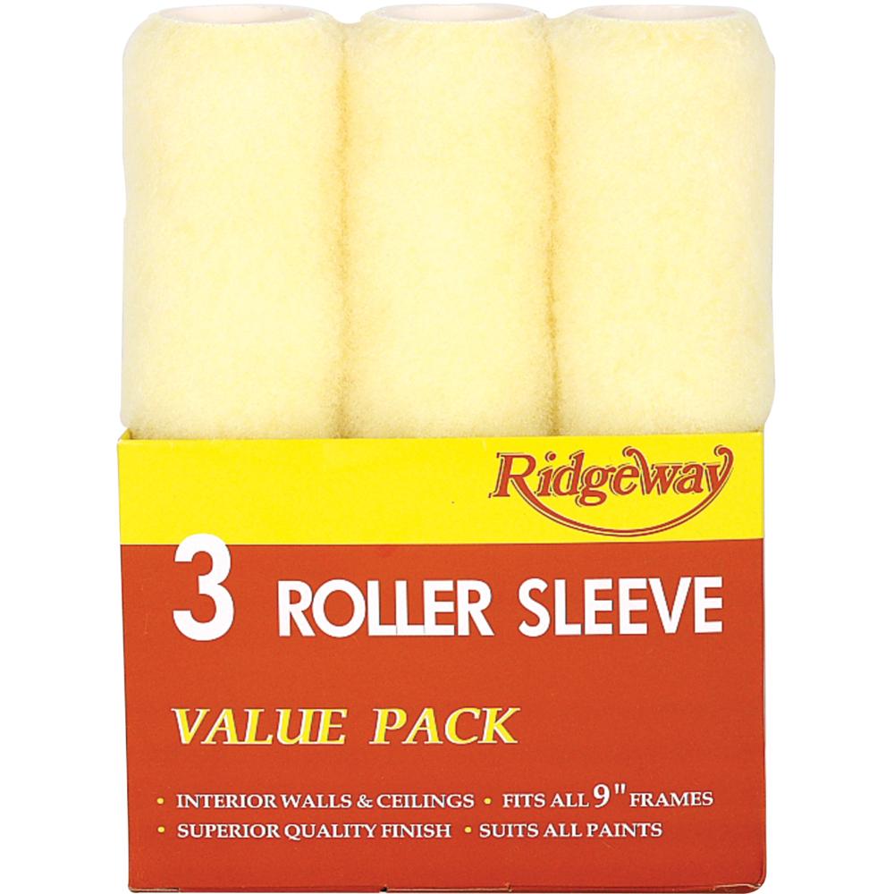 Fleetwood 9" X 3 Pack Roller Sleeve Value Pack