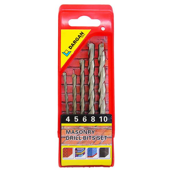 Dargan Alpen 5 Piece Masonry Drill Bit Set