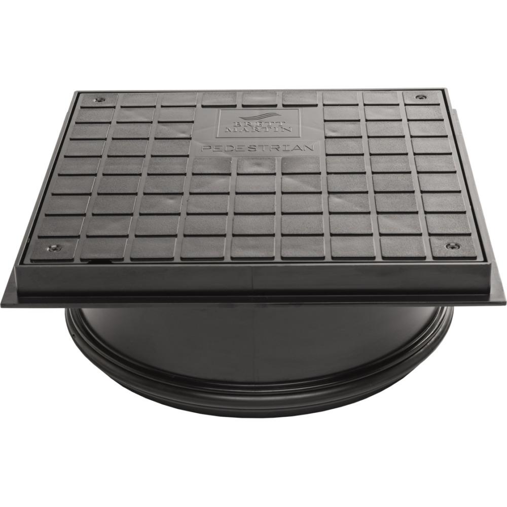 Brett Martin - 315mm Diameter Shallow Access Chamber Sealed Square Lid (Pedestrian)