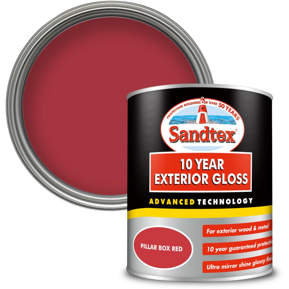 Sandtex 10 Year Gloss Pil Bx Red 750ml