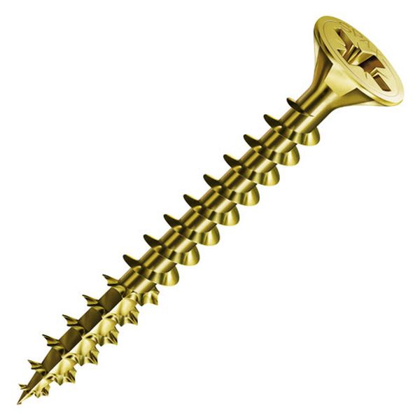 Spax Silver Chip Board Screw Pozi 5 X 80mm - 100 Pack