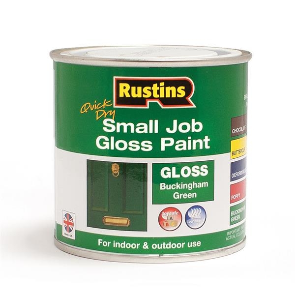 Rustins Small Job Gloss Paint 250ml Buckinham Green