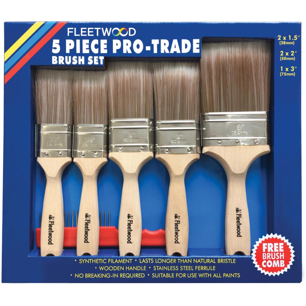 Fleetwood 5 Piece Pro-Trade Brush Set