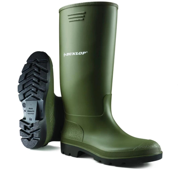 Dunlop Edmar Green Wellingtons Size 8 42
