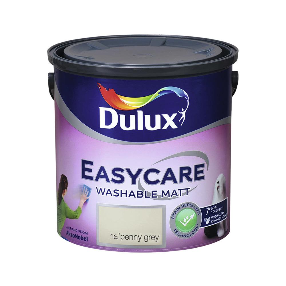 Dulux Easycare Matt Ha'Penny Grey 2.5L