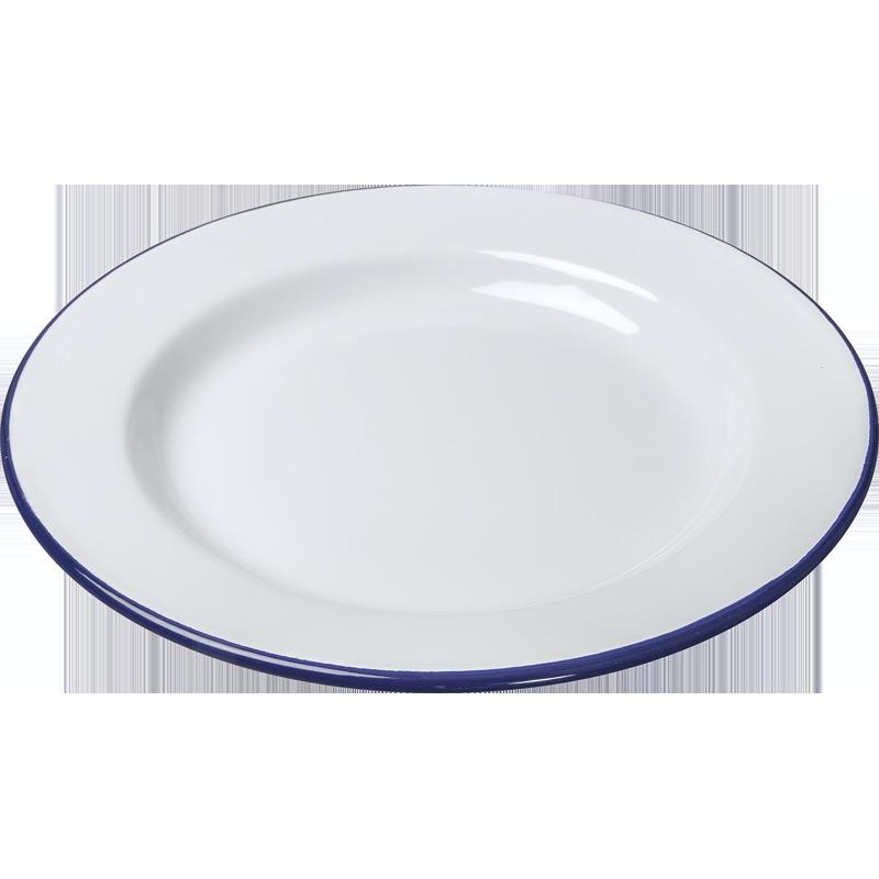 Round Enamel Dinner Plate 26cm