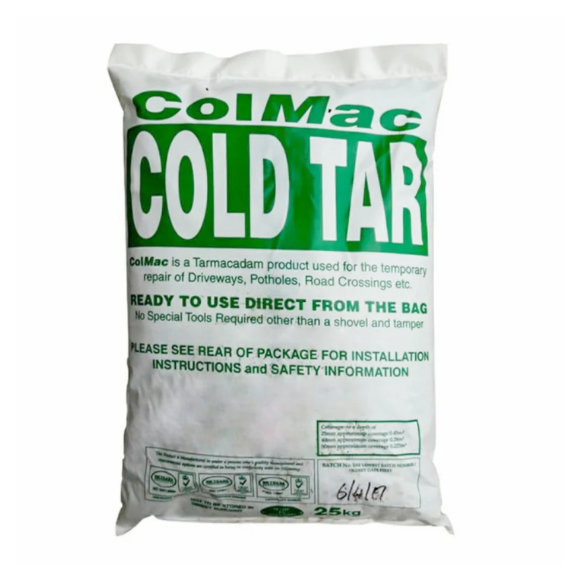 Colmac Cold Bagged Tar / Pothole Repair - 25kg