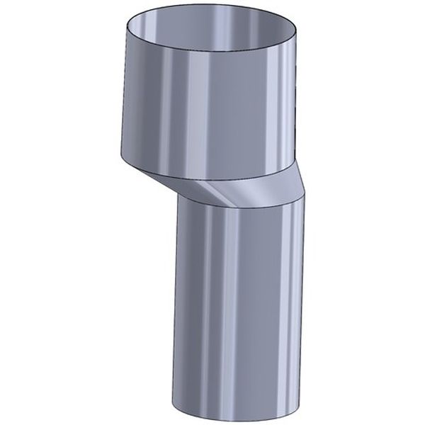 Solid Fuel Flue Pipe Reducer S/S 150mm - 200mm C/W 50mm Offset