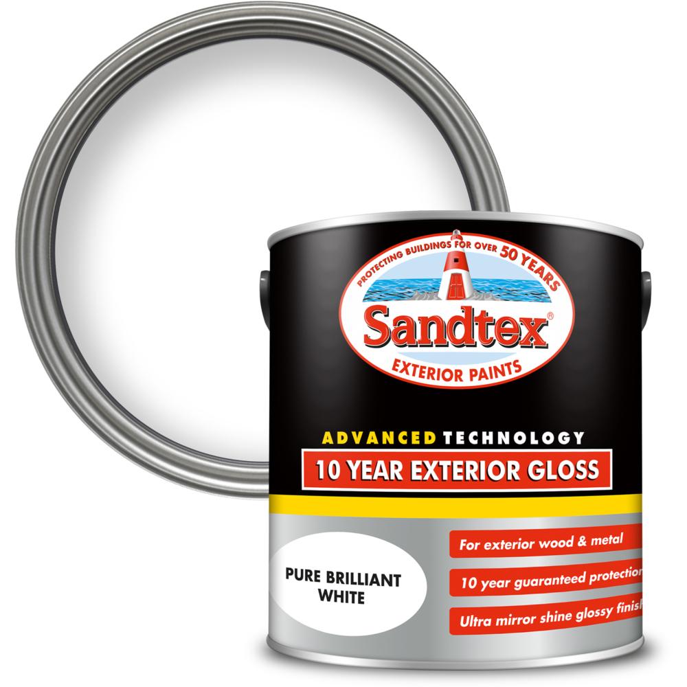 Sandtex 10 Year Gloss Bril White 2.5L