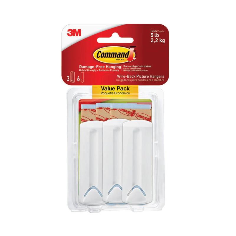 Command Damage Free Hanging (3 Hangers 6 Large Strips) 17043