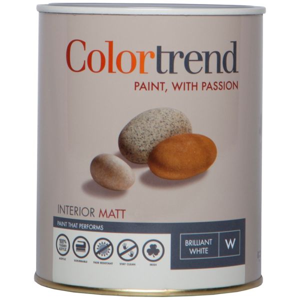 Colourtrend Interior Matt Brilliant White 1L