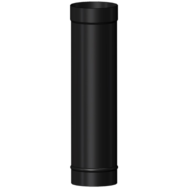 Mi Flue System 7 Solid Fuel Pipe 500 X 150mm Matt Black