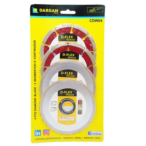 Dargan Diamond Blade Set 110mm (4)