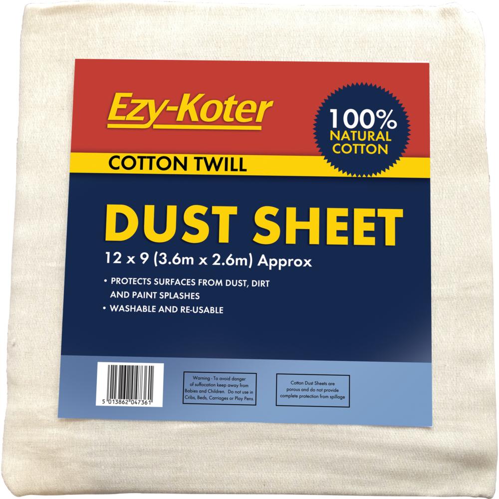 Fleetwood 12' X 9' Ezykoter Cotton Twill Dust Sheet