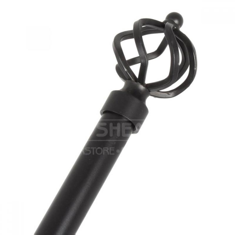 Black Ext Curtain Pole 1.85 - 3.6M