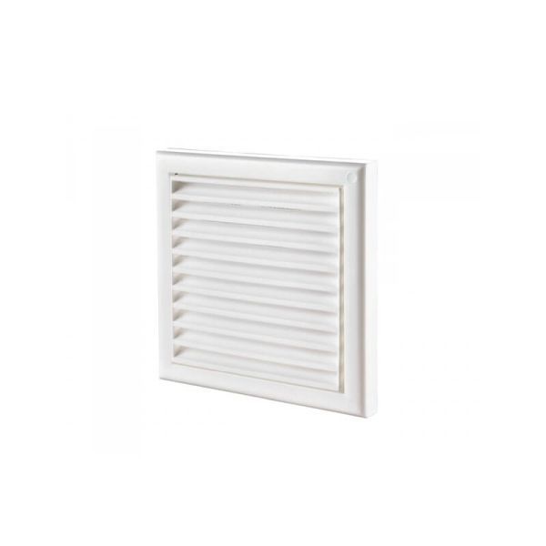 Louvre Wall Vent 4" White