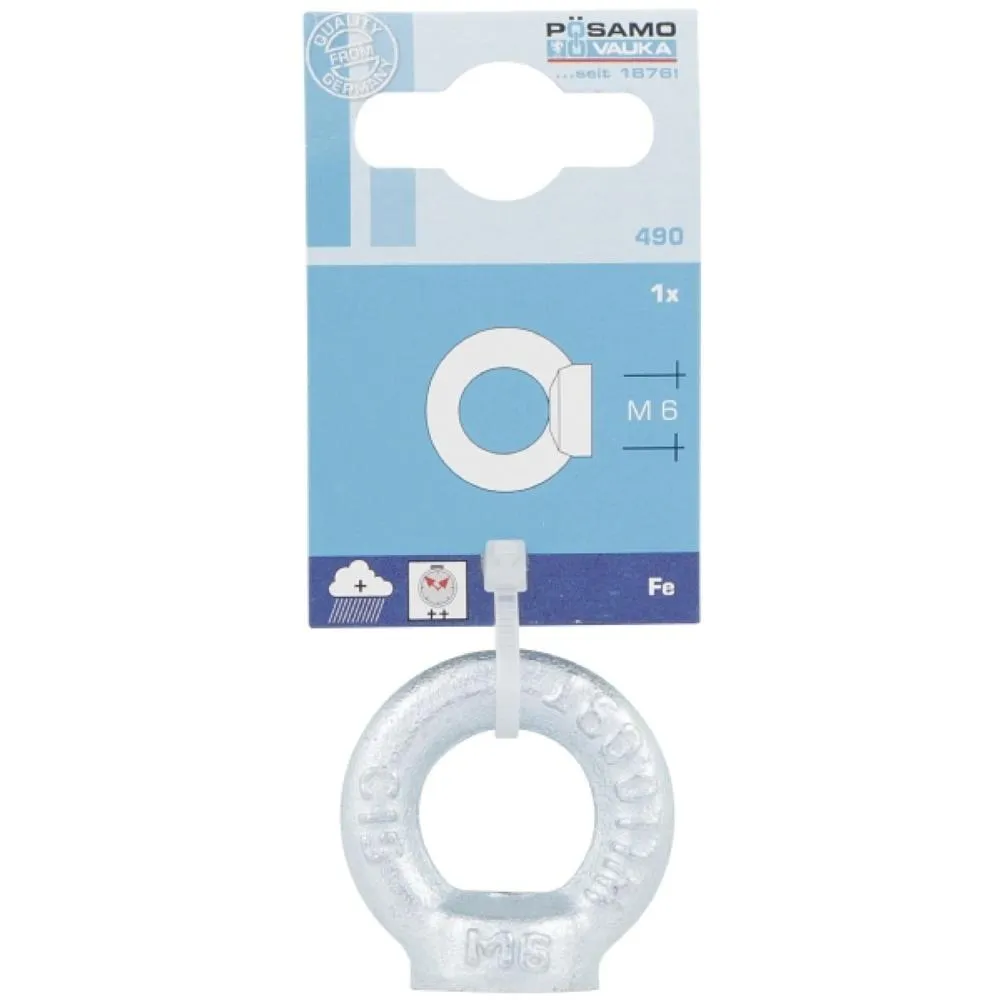 Posamo Eye Nut M10 25mm Id Din 582 Zinc Plated