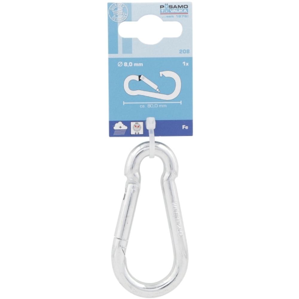 Posamo Fire Brigade Snap Hook 5X50 Zinc Plated Pack2