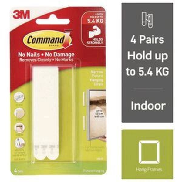 Command Damage Free Hanging (4 Sets Of Narrow Strips)