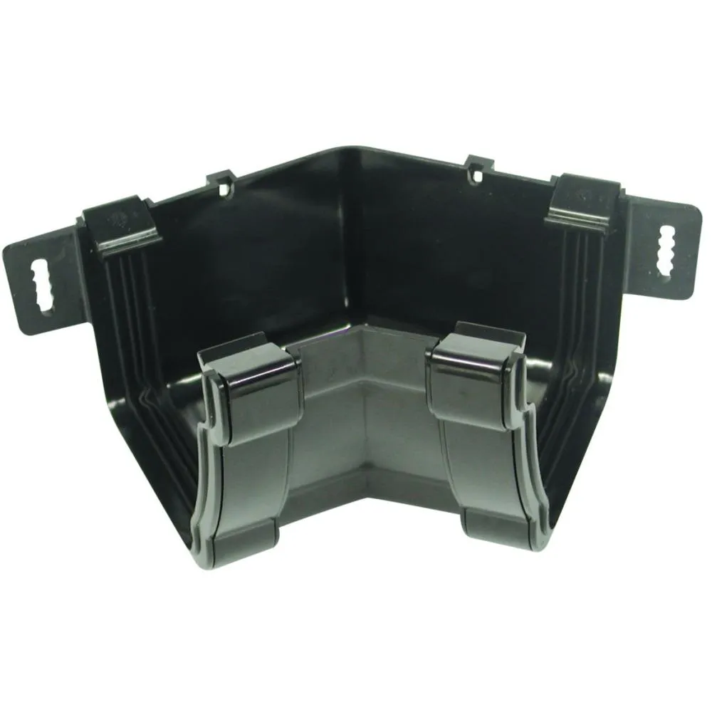 Rainwater Stormline Osrst Pvc-U Gutter Angle External 45 Black 111mm