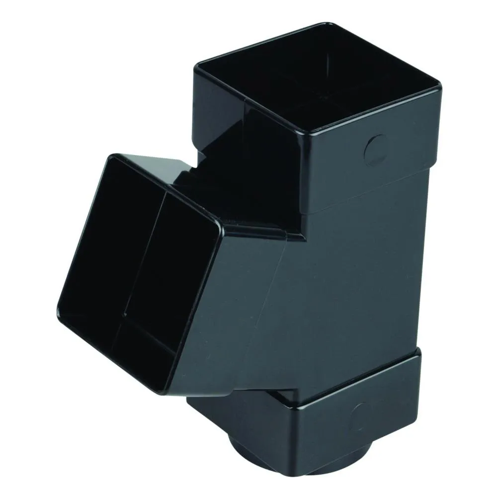 Rainwater Squareline Osrsq Pvc-U Branch 67.5 Black 61mm