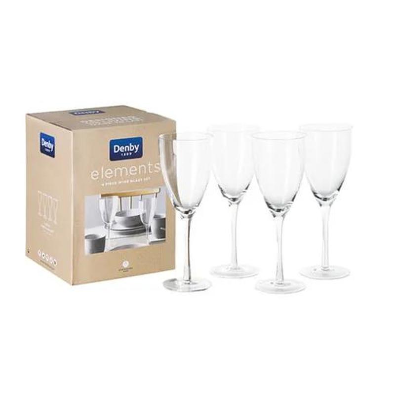 Denby Elements Wine Glass Set (4)