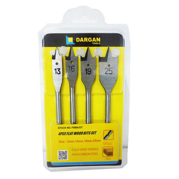 Dargan Flat Wood Bit Set 4Pce (13161925mm)