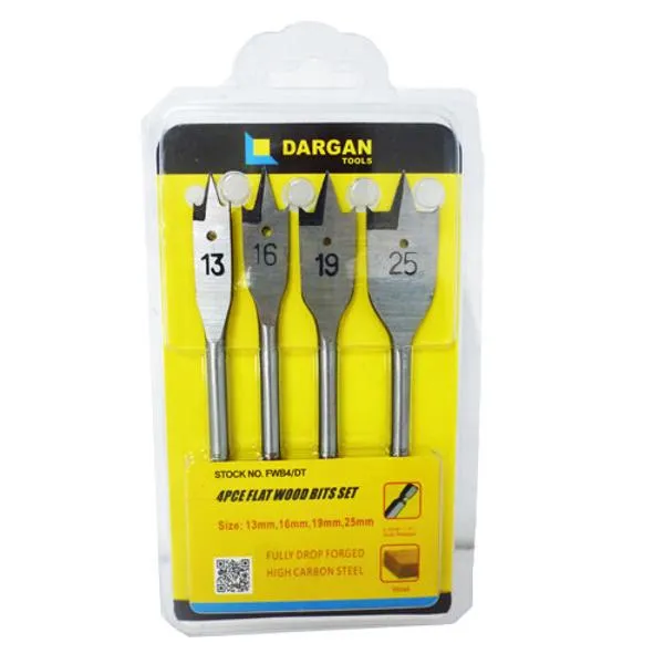 Dargan Flat Wood Bit Set 4Pce (13161925mm)