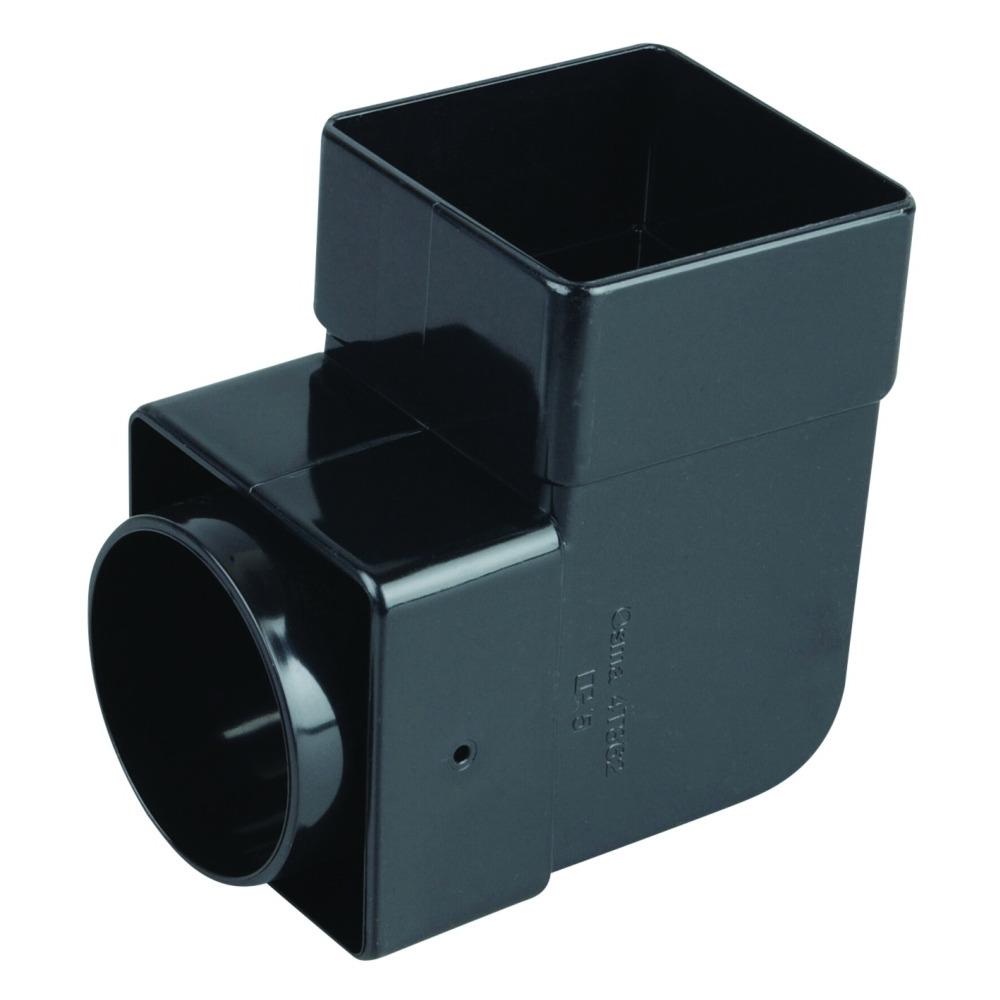 Rainwater Squareline Osrsq Pvc-U Bend 90 Black 61mm