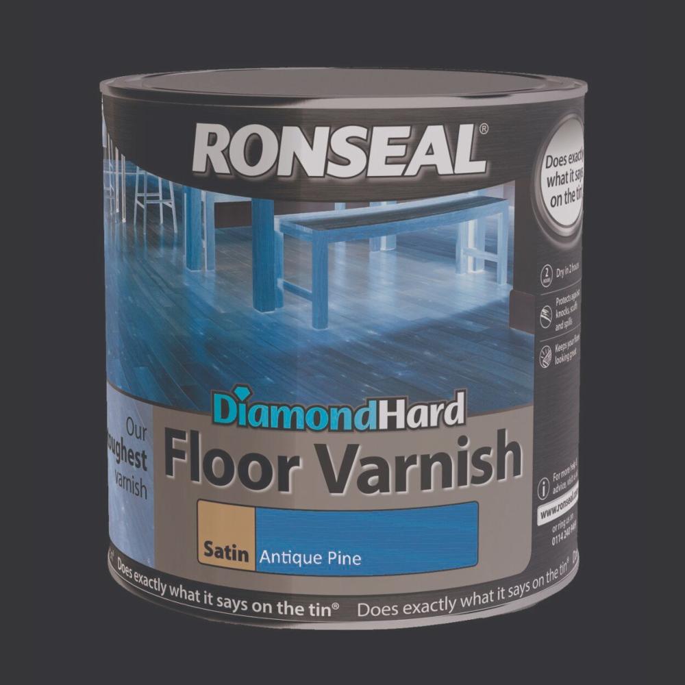 Ronseal Diamond Hard Floor Varnish Antique Pine 2.5L