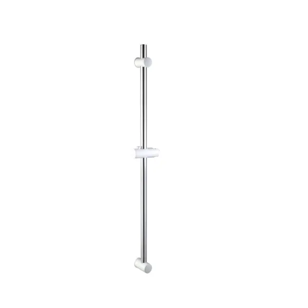 Euroshowers Adjustable Euro Rail Kit Chrome And White