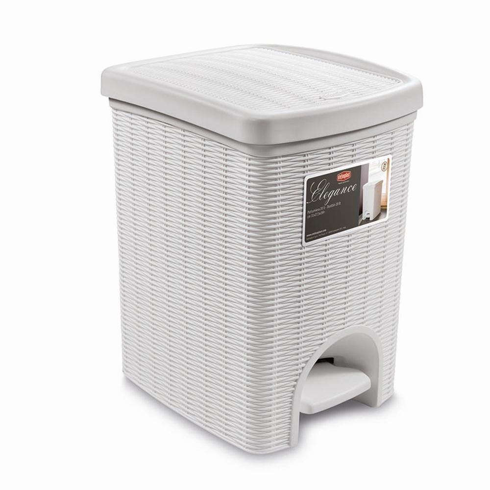 Elegance Dustbin Large 20L White