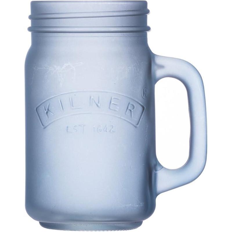 Kilner Blue Frosted Handled Jar 400Ml