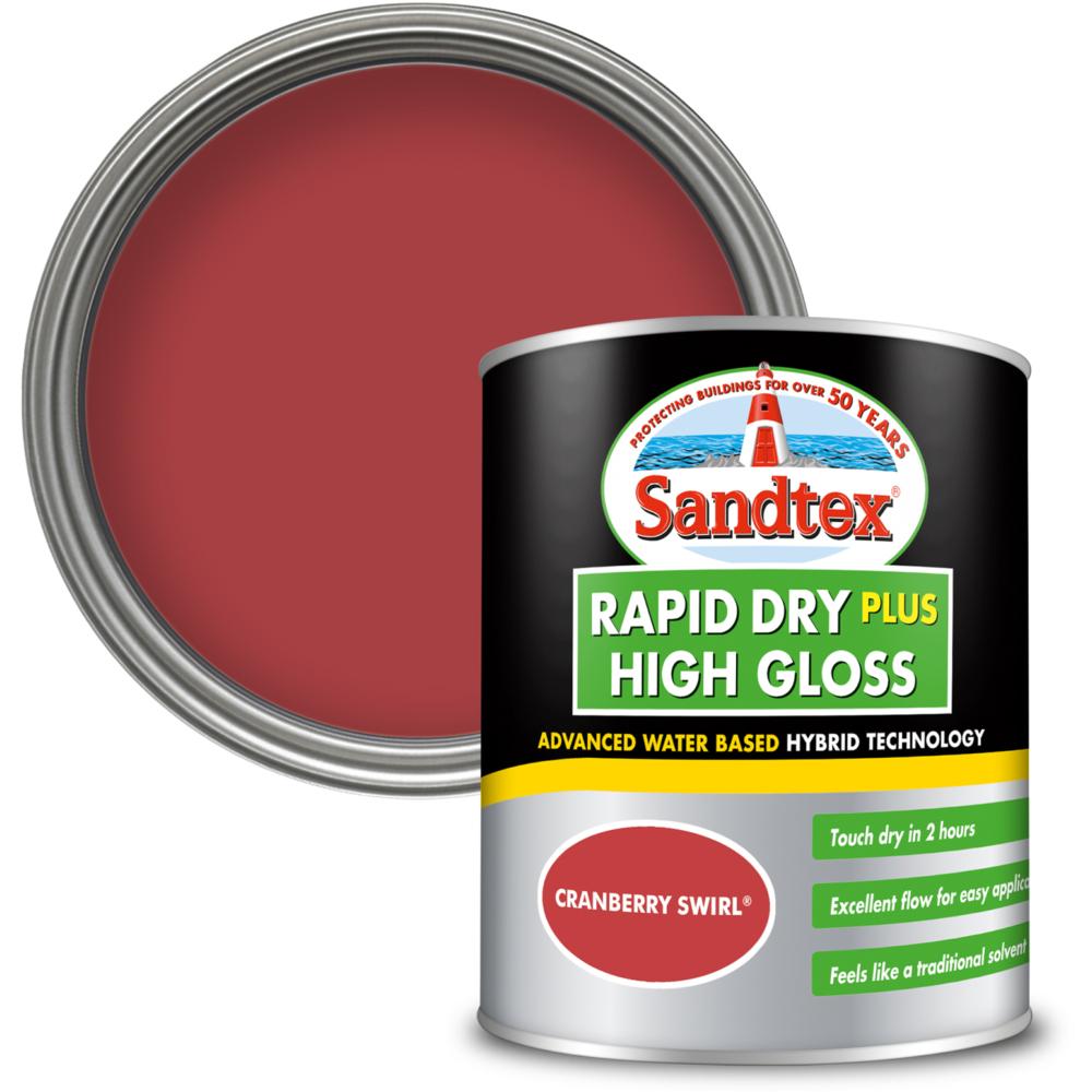 Sandtex Rapid Dry Gloss Cberry Swl 750ml