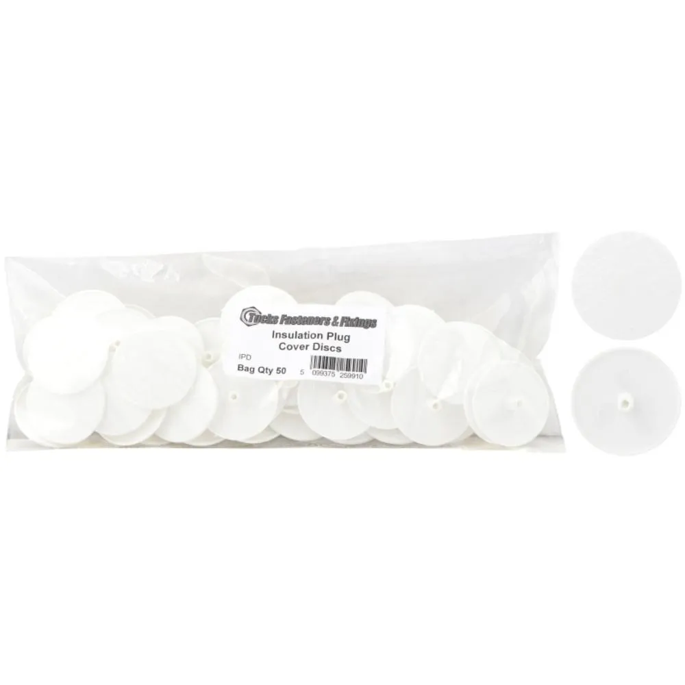 Tucks Insulation Plug Cover Caps 50Pc