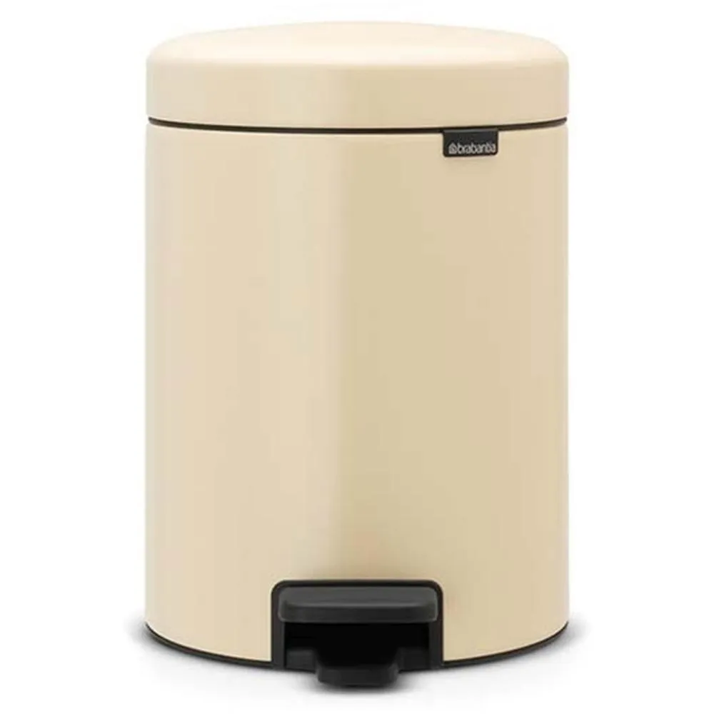 Brabantia New Icon Pedal Bin 5L Almond